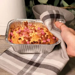 5 Barquettes De Cuisson Alu Rectangulaires