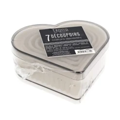 7 Découpoirs Coeurs Canneles Assortis Patisdecor