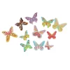 17 Papillons 3D Comestibles En Azyme Assortis Patisdecor