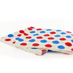 20 Serviettes Papier A Pois Patisdecor