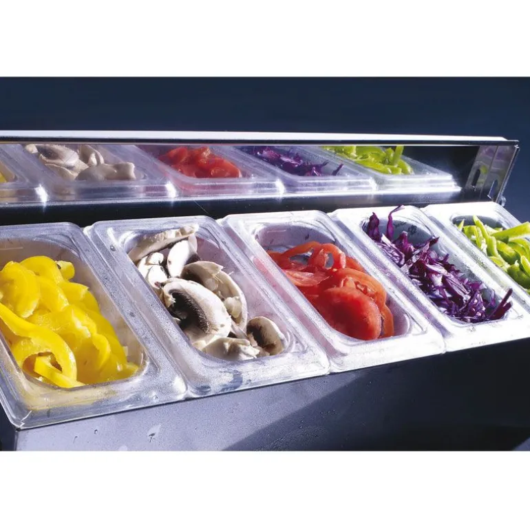 Bac De Stockage Condibox Avec 5 Bacs Gn 1/9 Cristal