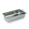 Bac Gastronorme Inox Poignées Escamotables Gn 1/2