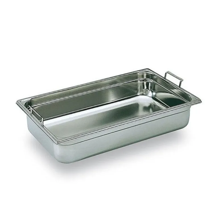 Bac Gastronorme Inox Poignées Escamotables Gn 1/2