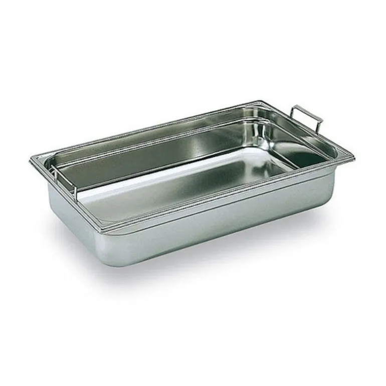 Bac Gastronorme Inox Poignées Escamotables Gn 2/3