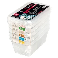 Bacs Modulus Rigides En Polypropylene Gn 1/4 Avec Couvercles (X5)