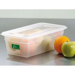 Bacs Modulus Rigides En Polypropylene Gn 1/4 Avec Couvercles (X5)