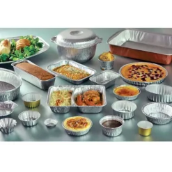 Barquettes Jetables En Aluminium Bords Roules (X100)