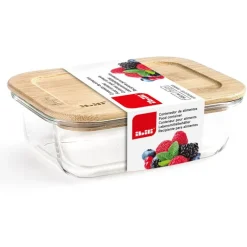 Boite De Conservation Verre Couvercle Bambou