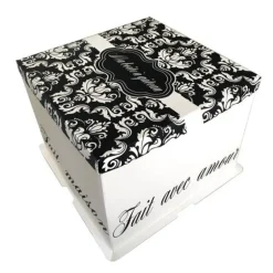 Boite Patissiere Arabesques 26 X 26 X 24 Cm Patisdecor