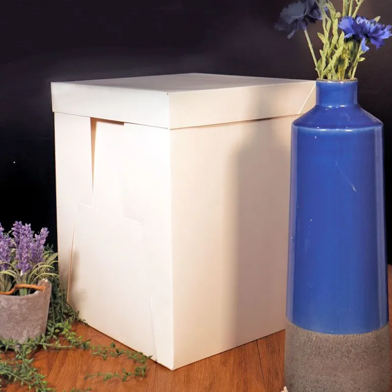 Boite Patissiere Blanche Speciale Gateau Haut 40 Cm