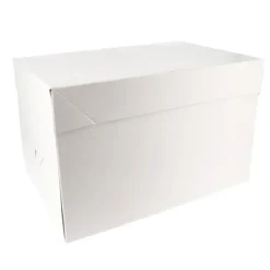 Boite Patissiere Blanche 31 X 41 X 22 Cm Patisdecor