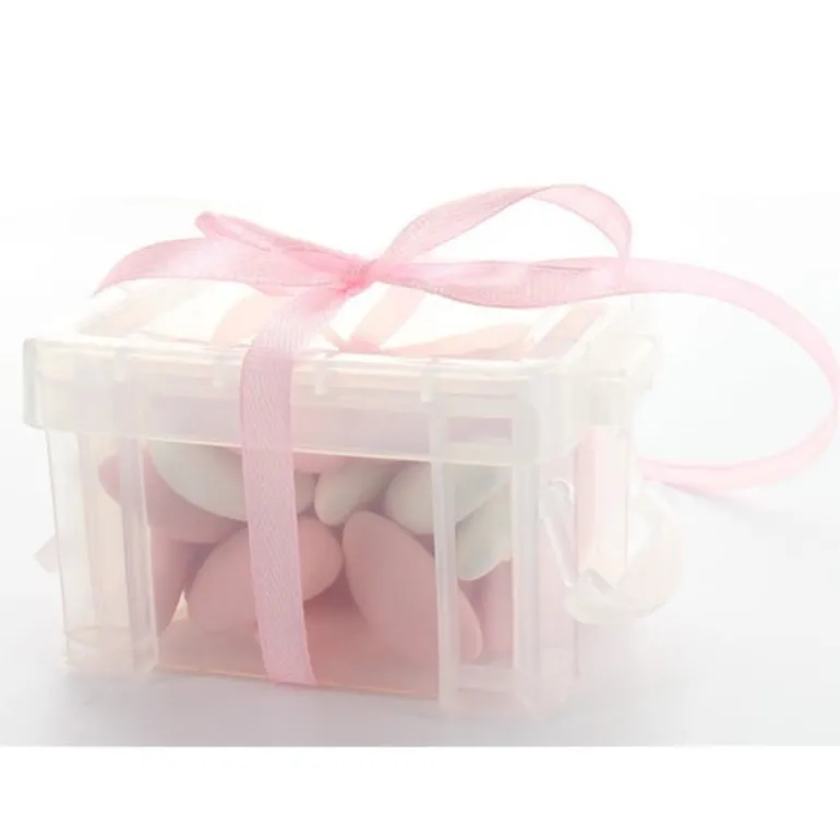 Boîtes À Dragées Malle Transparente X 3