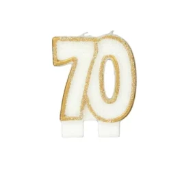 Bougie Anniversaire 70 Ans Patisdecor