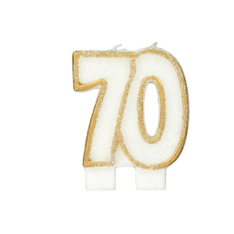 Bougie Anniversaire 70 Ans Patisdecor