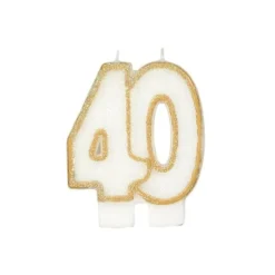 Bougie Anniversaire 40 Ans Patisdecor