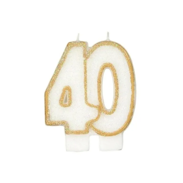 Bougie Anniversaire 40 Ans Patisdecor