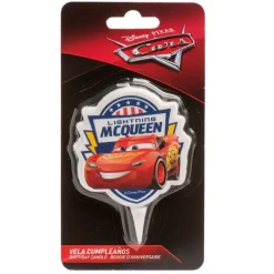 Bougie Anniversaire Cars 7,5 Cm