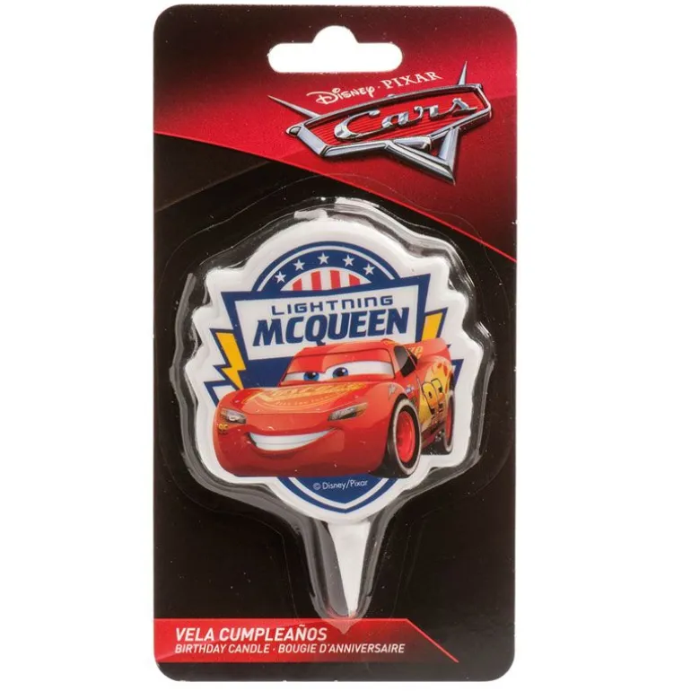 Bougie Anniversaire Cars 7,5 Cm