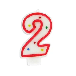 Bougie Anniversaire Chiffre Fiesta 2 Patisdecor