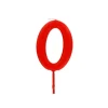 Bougie Anniversaire Chiffre 0 Rouge Patisdecor