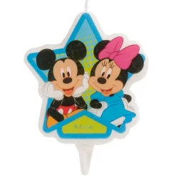 Bougie Anniversaire Minnie & Mickey 7,5 Cm