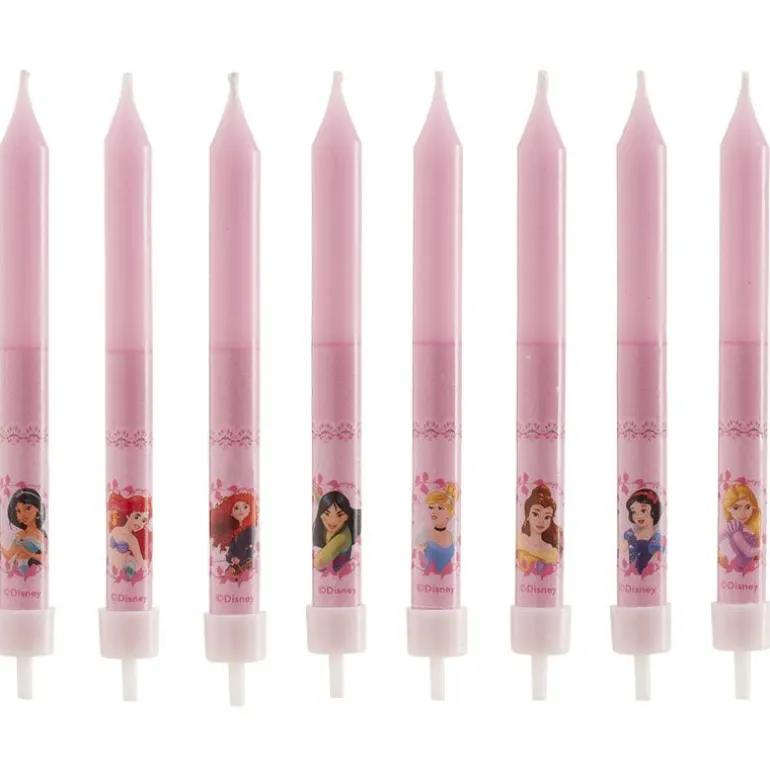 Bougie Anniversaire Princesses Disney (X8)