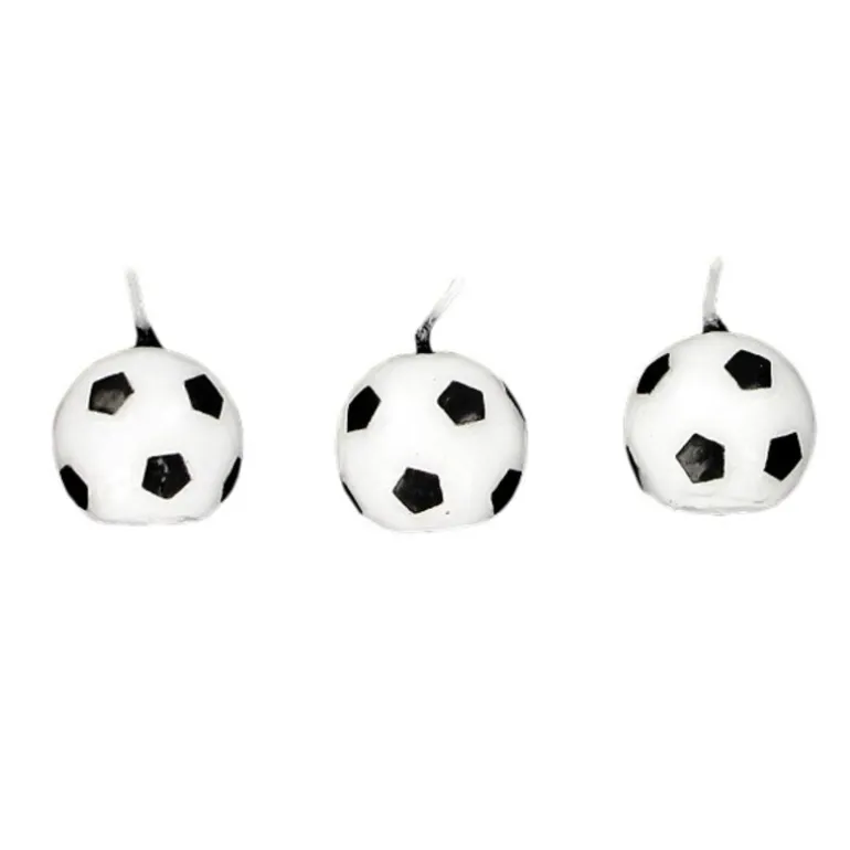 Bougie Ballon De Football Patisdecor (X 6)