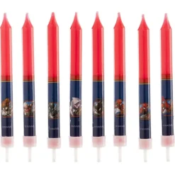 Bougie Spiderman (X8)