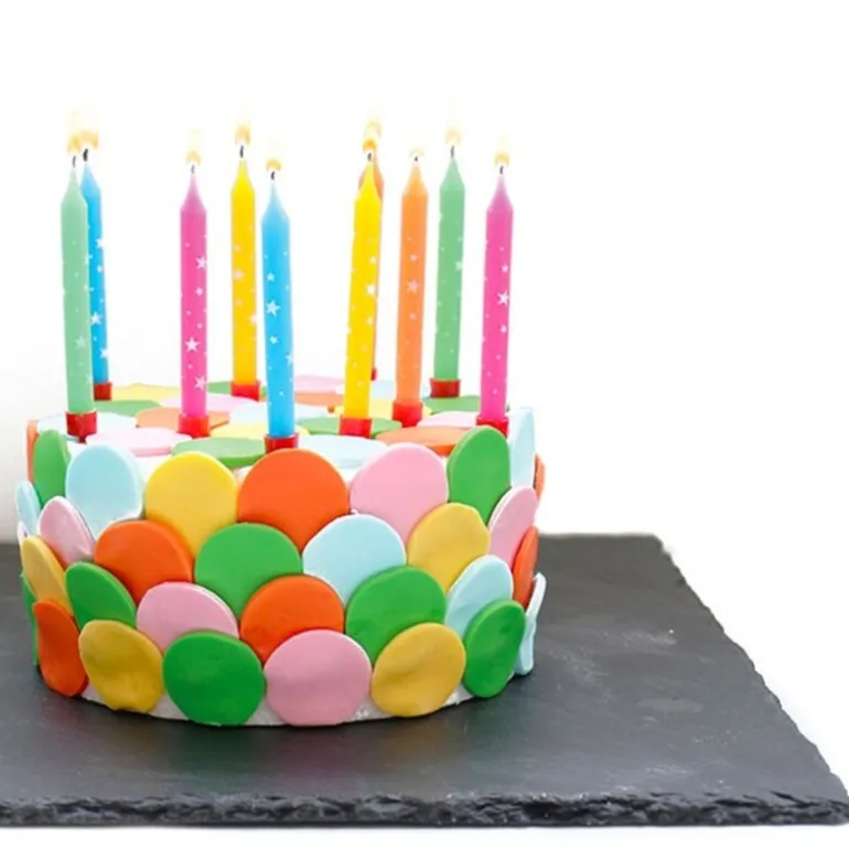 Bougies Multicolores Etoiles Patisdecor (X 10)