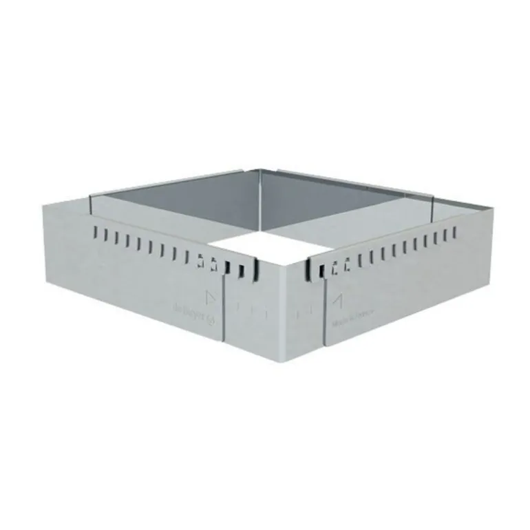 Cadre A Entremets Extensible Inox Carre 20 A 37 Cm De Buyer