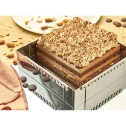 Cadre A Entremets Extensible Inox Carre 20 A 37 Cm De Buyer