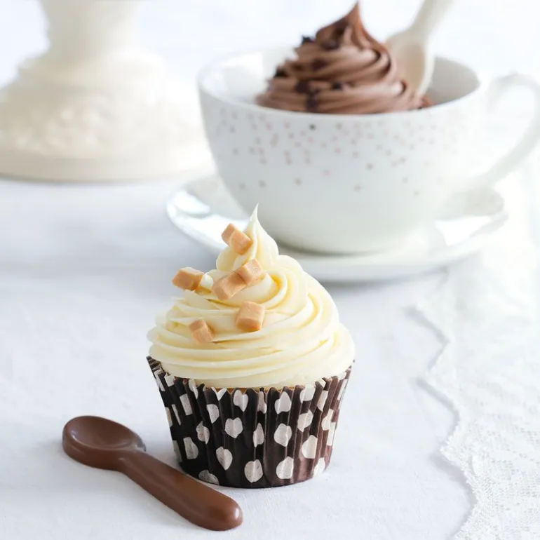 Caissettes Cupcake Chocolat A Pois (X60)