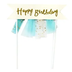 Cake Topper Banderole Anniversaire Patisdecor