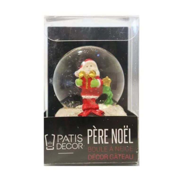Cake Topper Boule A Neige Pere Noël