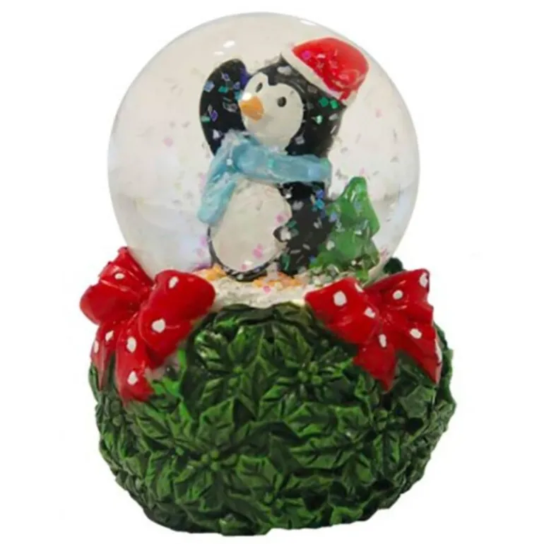 Cake Topper Boule A Neige Pingouin Patisdecor