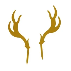 Cake Topper Cerf Dores