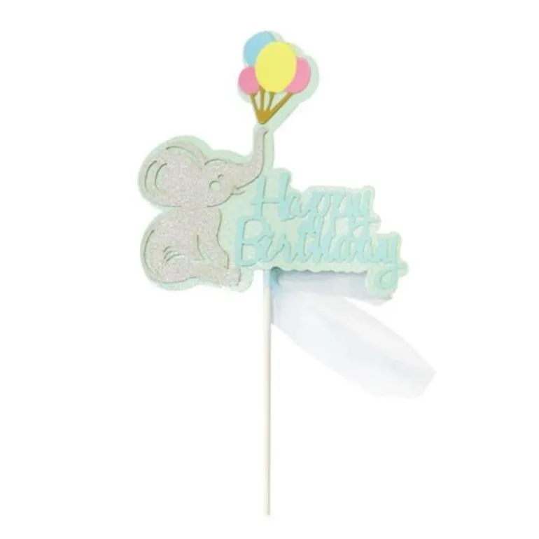 Cake Topper Elephant Anniversaire Patisdecor