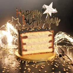 Cake Topper Etoile Happy Birthday Patisdecor
