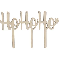 Cake Topper Ho Ho Ho En Bois Patisdecor