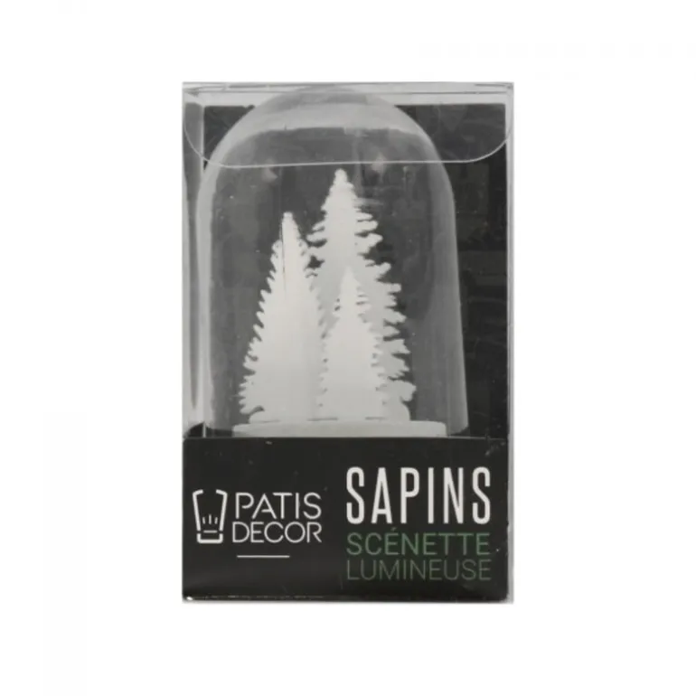 Cake Topper Sapins Lumineux Patisdecor