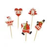 Cake Toppers De Noël Assortis Theme 4 (X10)