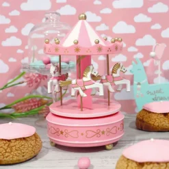 Carrousel Musical Rose Patisdecor