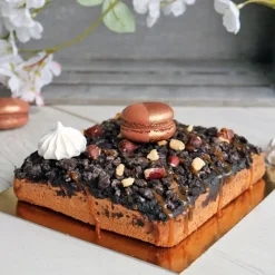 Cartons Carres Or/Noir 26 X 26 Cm Patisdecor (X5)