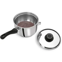 Casserole Bain-Marie Avec Couvercle Inox 17 Cm