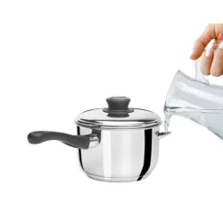 Casserole Bain-Marie Avec Couvercle Inox 17 Cm