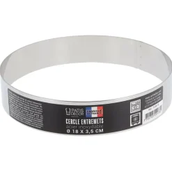 Cercle A Entremets Inox H 3,5 Cm 18 Cm Patisdecor