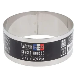 Cercle A Mousse Inox H 4,5 Cm 11 Cm Patisdecor