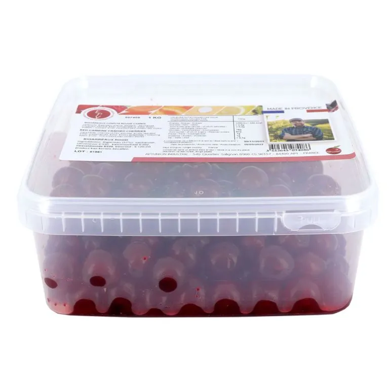 Cerises Bigarreaux Confites Rouges 1 Kg