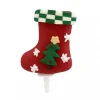 Chaussette De Noël Decoree Sur Pique Patisdecor