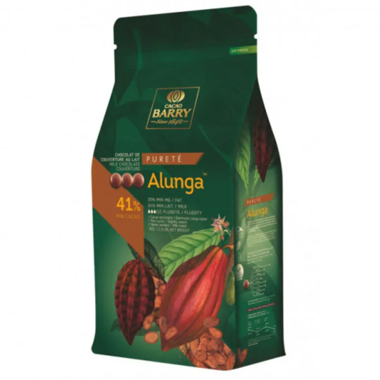 Chocolat De Couverture Au Lait Alunga 41 % 5 Kg